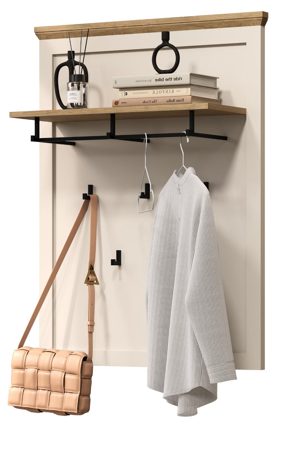 Top.Furn Garderobenpaneel Eiche, Kaschmir 76x100x26 cm