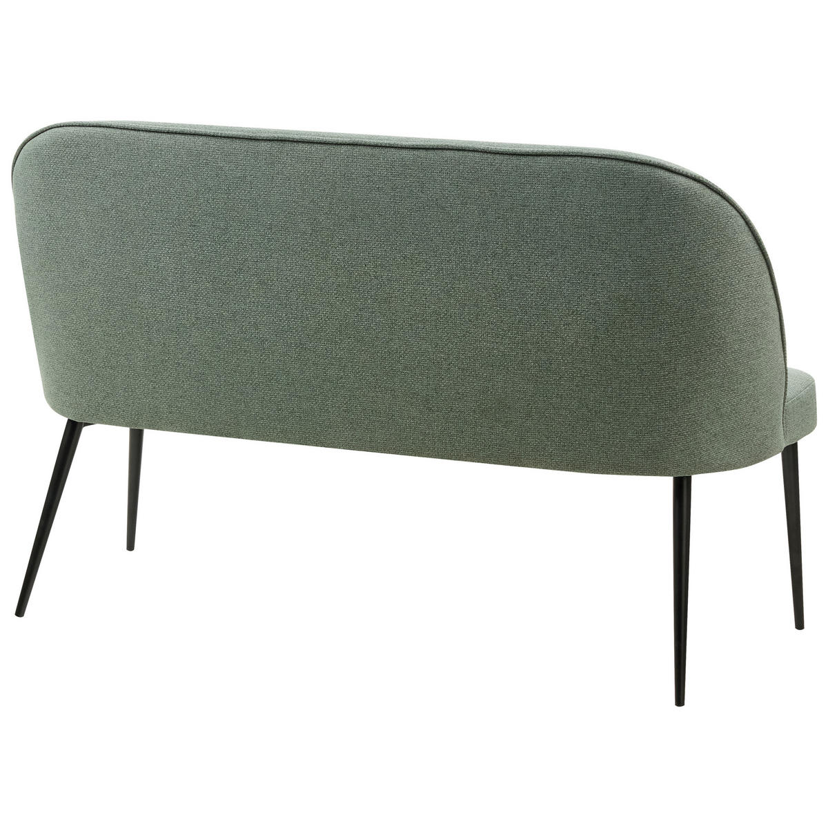 2-SITZER-KÜCHENSOFA hellgrün Osby - Schwarz/Grün, Textil (130/85/49cm) - Beliani