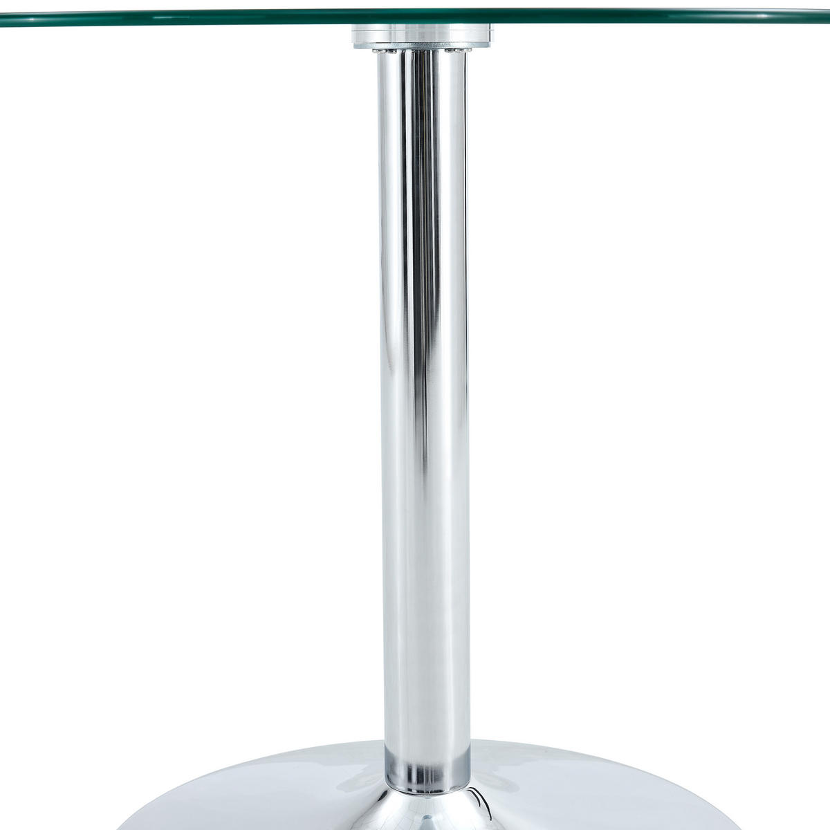 JEDÁLENSKÝ STÔL Ø 85 cm Okrúhly in Glas & Silber - farba duba, sklo (85/85/76cm) - Urban Meuble