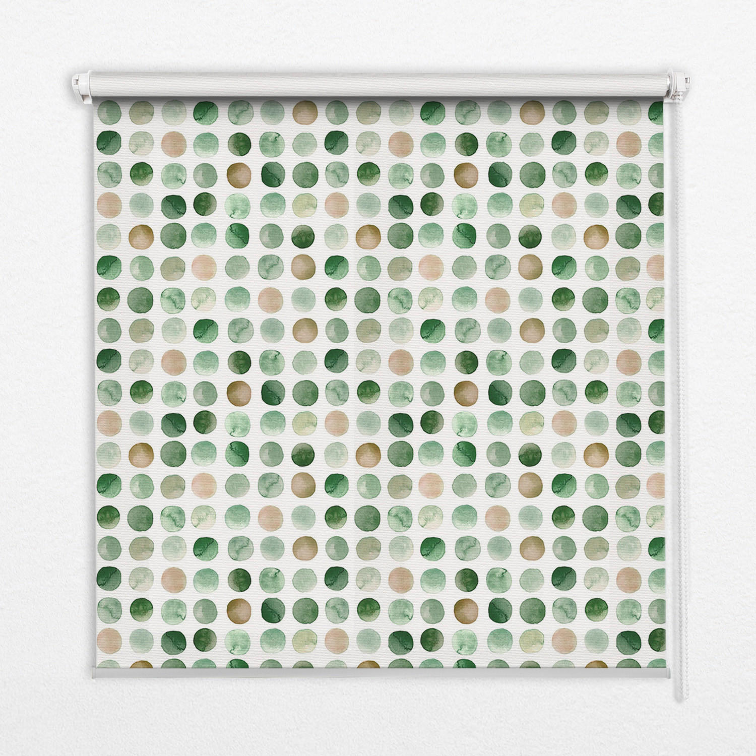 TULUP VNITŘNÍ roleta - okenní roleta - roleta - 140x140 cm - Zelené kruhy