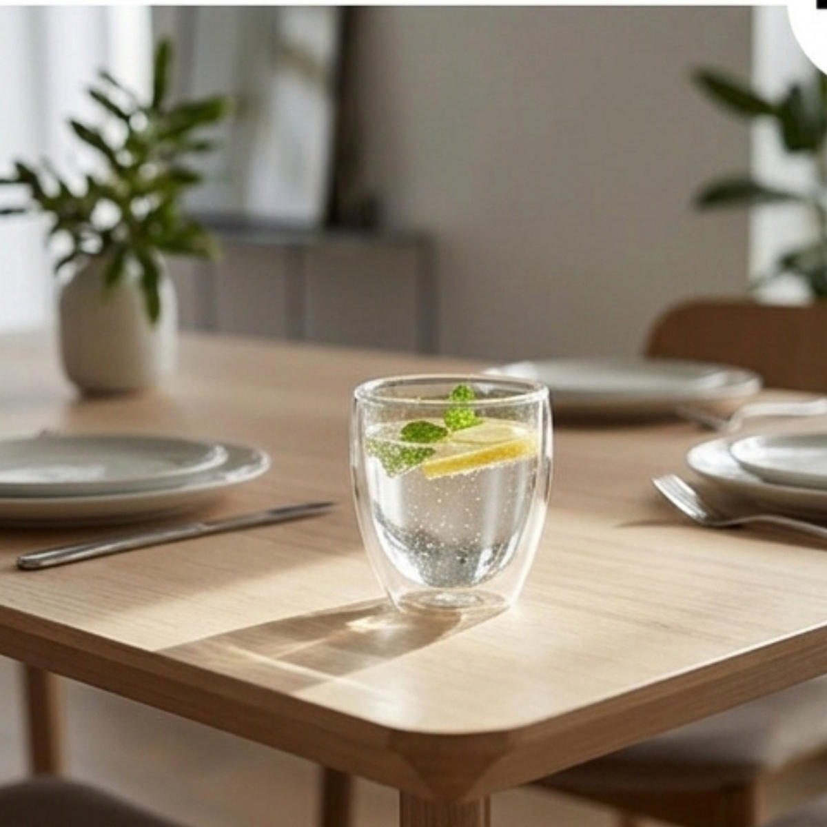 THERMOGLÄSER Klasique Transparent 12-teilig 100/300 ml Doppelwandig - Transparent, Glas - JUNG