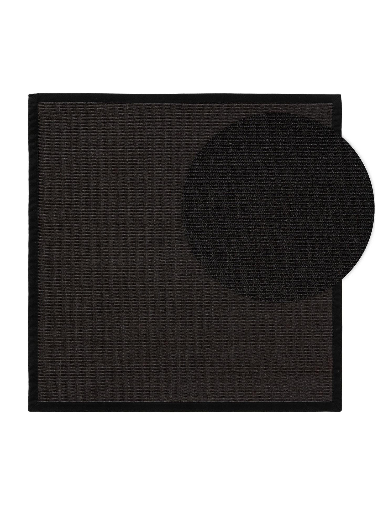 SISAL koberec Sana Čierna 200x200 cm - čierna, plast/prírodné materiály (200/1cm) - KUNSTLOFT