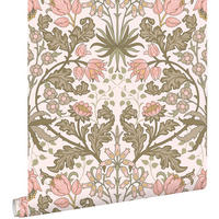 TAPETE Blumenmuster im Jugendstil 50 x 900 cm - Grün, Papier (50/900cm) - ESTAhome