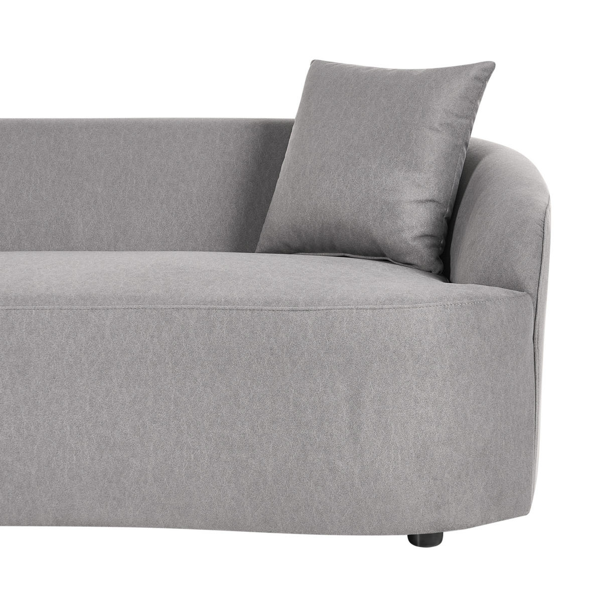 SOFA Stoff Grau Amal - Dunkelgrau, Textil (175/68/80cm) - Beliani