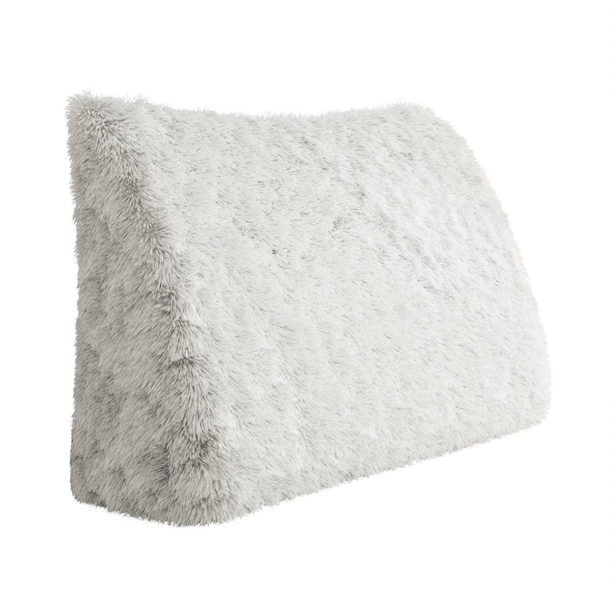 RÜCKENKISSEN Plüsch Weiß 100 cm - Weiß, Textil (50/100cm) - Vercart