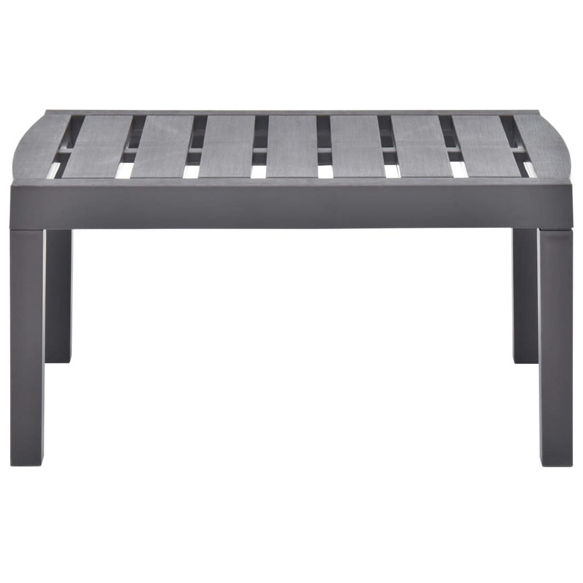 GARTENTISCH Mokka 78/55/38 Cm Kunststoff - Grau, Kunststoff (78/55/38cm) - vidaXL
