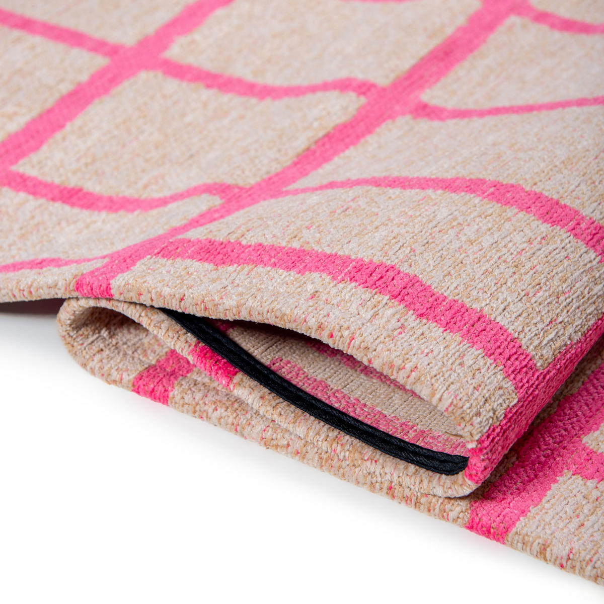 TEPPICH Caro Hot Pink 80/150 cm - Rosa, Textil (80/150cm) - Lola&Moi