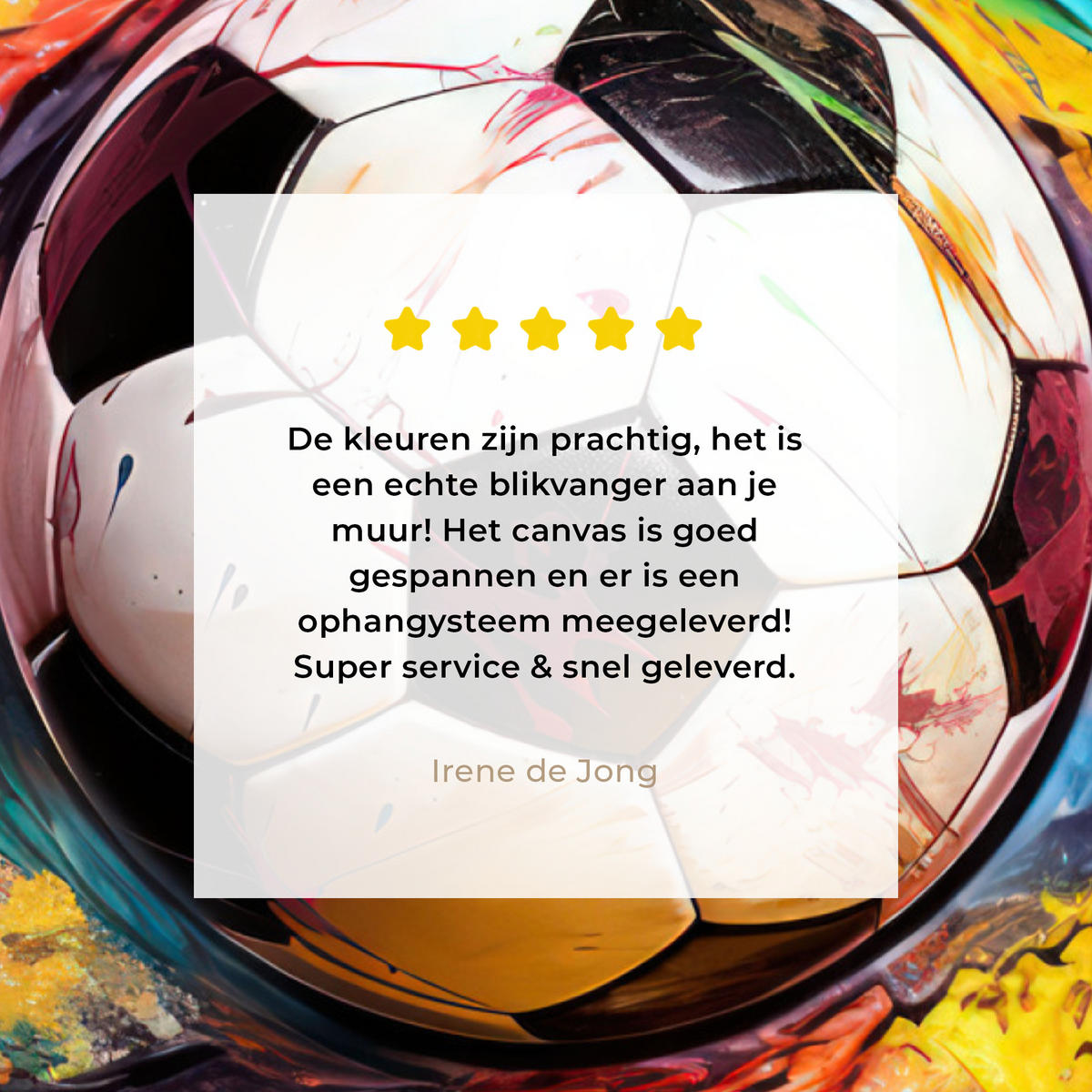 LEINWANDBILD Fußball - Farbe - Farben - Schwarz - Weiß Wandbild Wohnzimmer 60x80 cm - Weiß, Textil (60/80cm) - MuchoWow