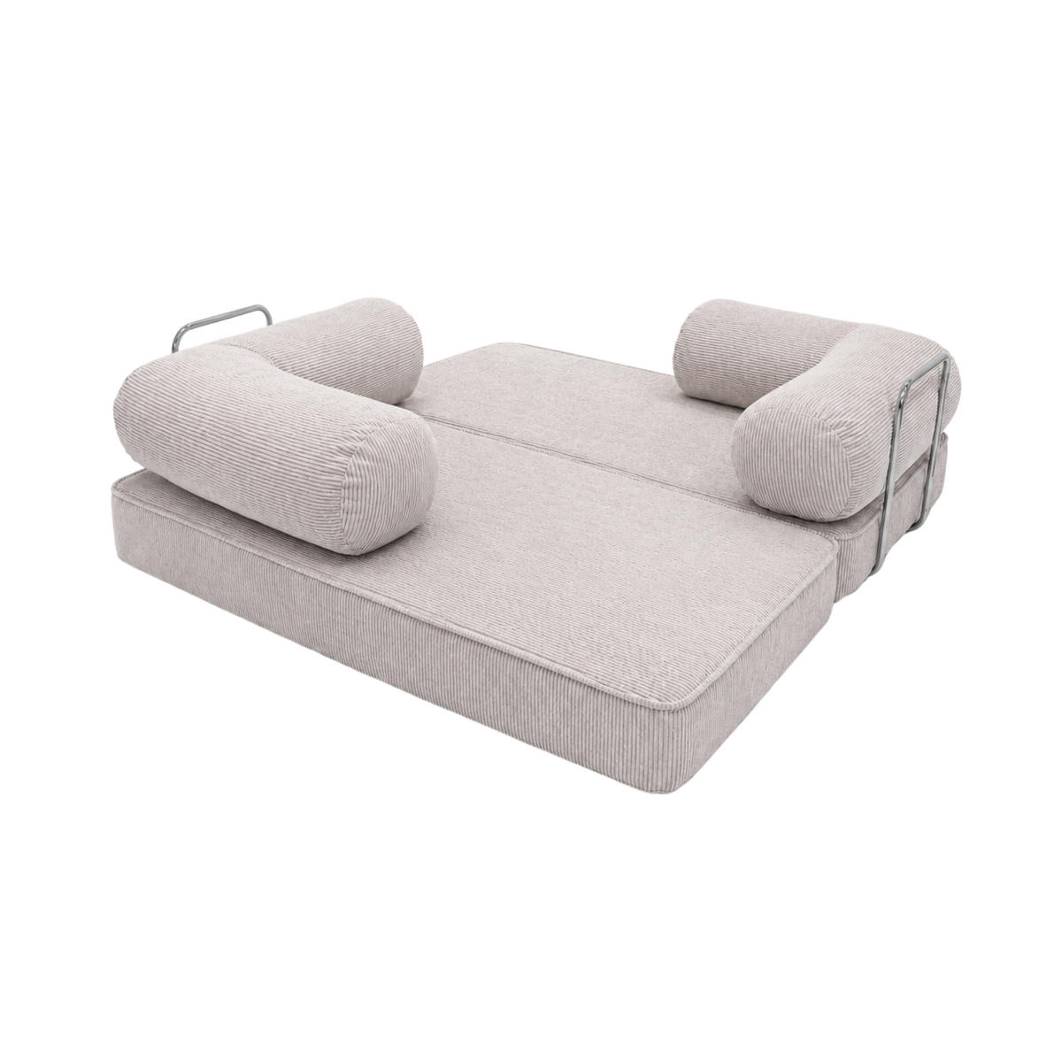 HOCHWERTIGES zeitgenössisches Design Sofa Beige/Hellgrau - Beige, Textil (200/70/100cm) - SURB