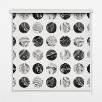 VNÚTORNÁ roleta - okenná roleta - roleta - 120x140 cm - Žulové kolesá - čierna, plast (120/140/0.5cm) - TULUP
