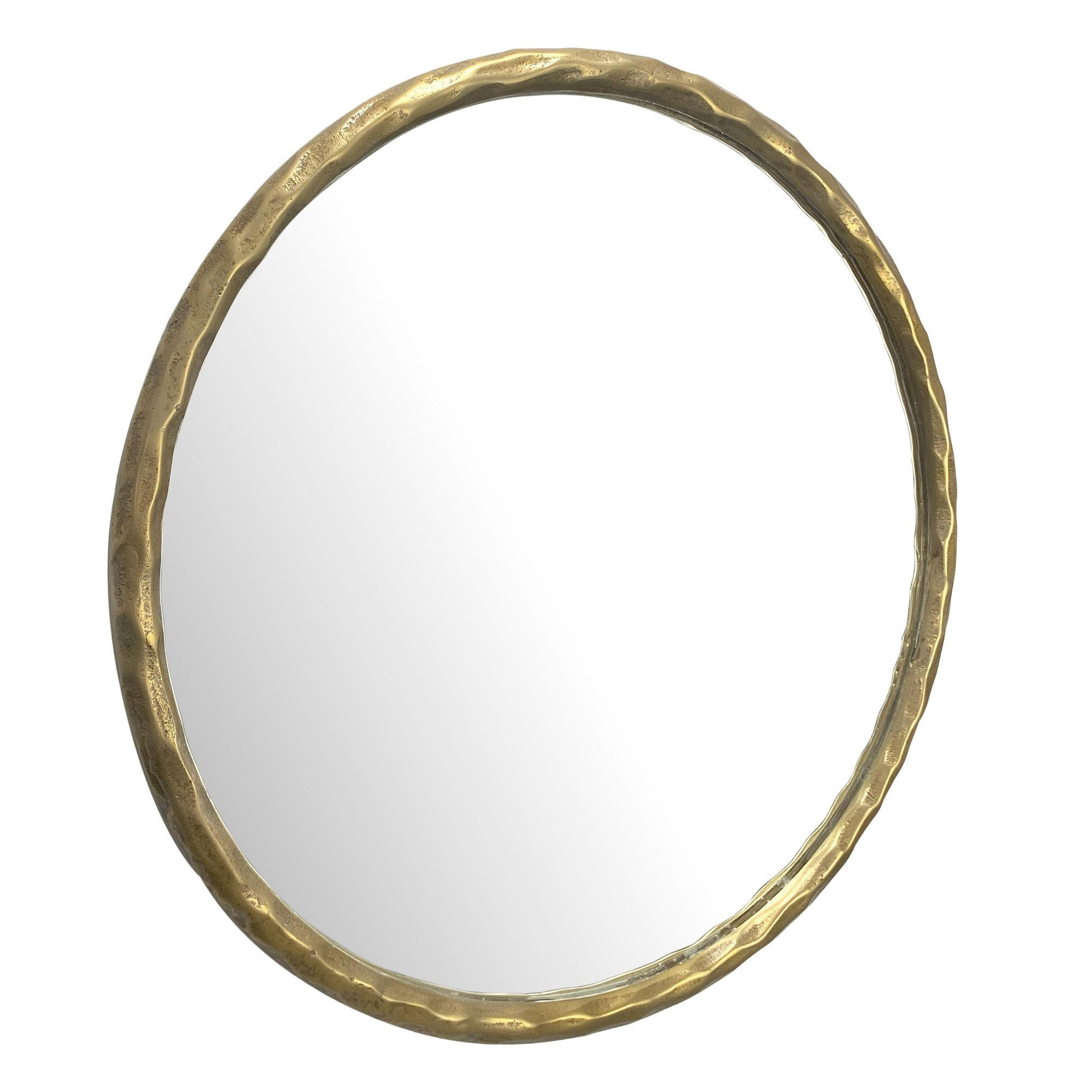 WANDSPIEGEL Rund Metall Gold 60 cm Klassisches Design - Goldfarben, Glas (60/60/4cm) - KADIMA DESIGN