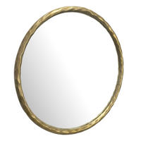 WANDSPIEGEL Rund Metall Gold 60 cm Klassisches Design - Goldfarben, Glas (60/60/4cm) - KADIMA DESIGN