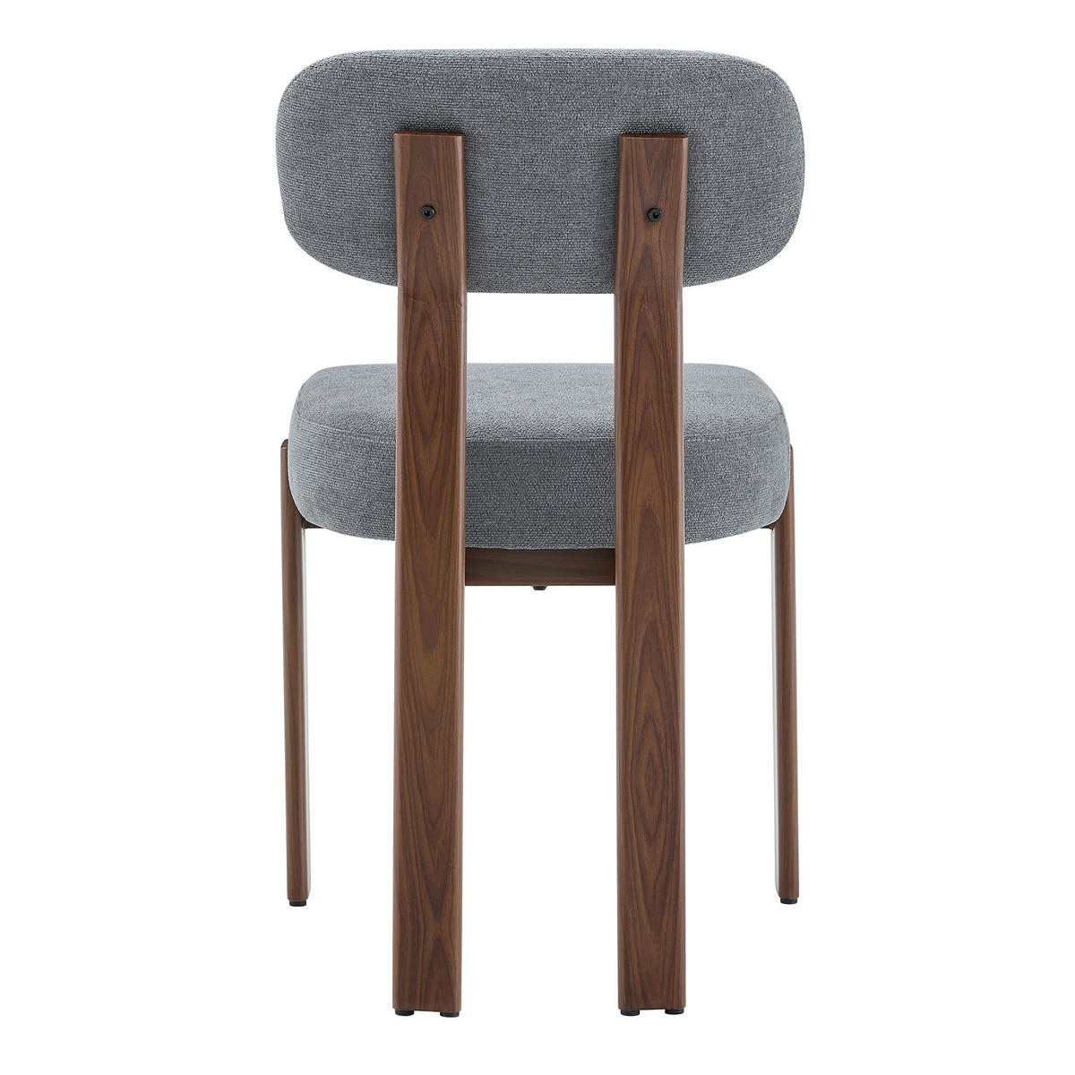ESSZIMMERSTUHL 2ER-SET aus Leinenstoff mit gebogener Rückenlehne und dicker Polsterung - Grau, Textil (49/82.5/57cm) - Urban Meuble