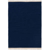 WOLLTEPPICH Liv Dunkelblau 140x200 cm - Dunkelblau, Textil (140/200cm) - benuta Pop
