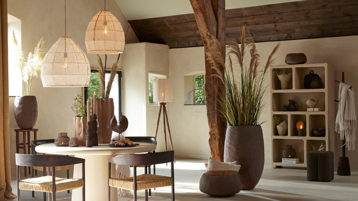 ESSTISCH Kulona Braun Ø140/76 cm - Braun, Holz (140/140/76cm) - Light & Living