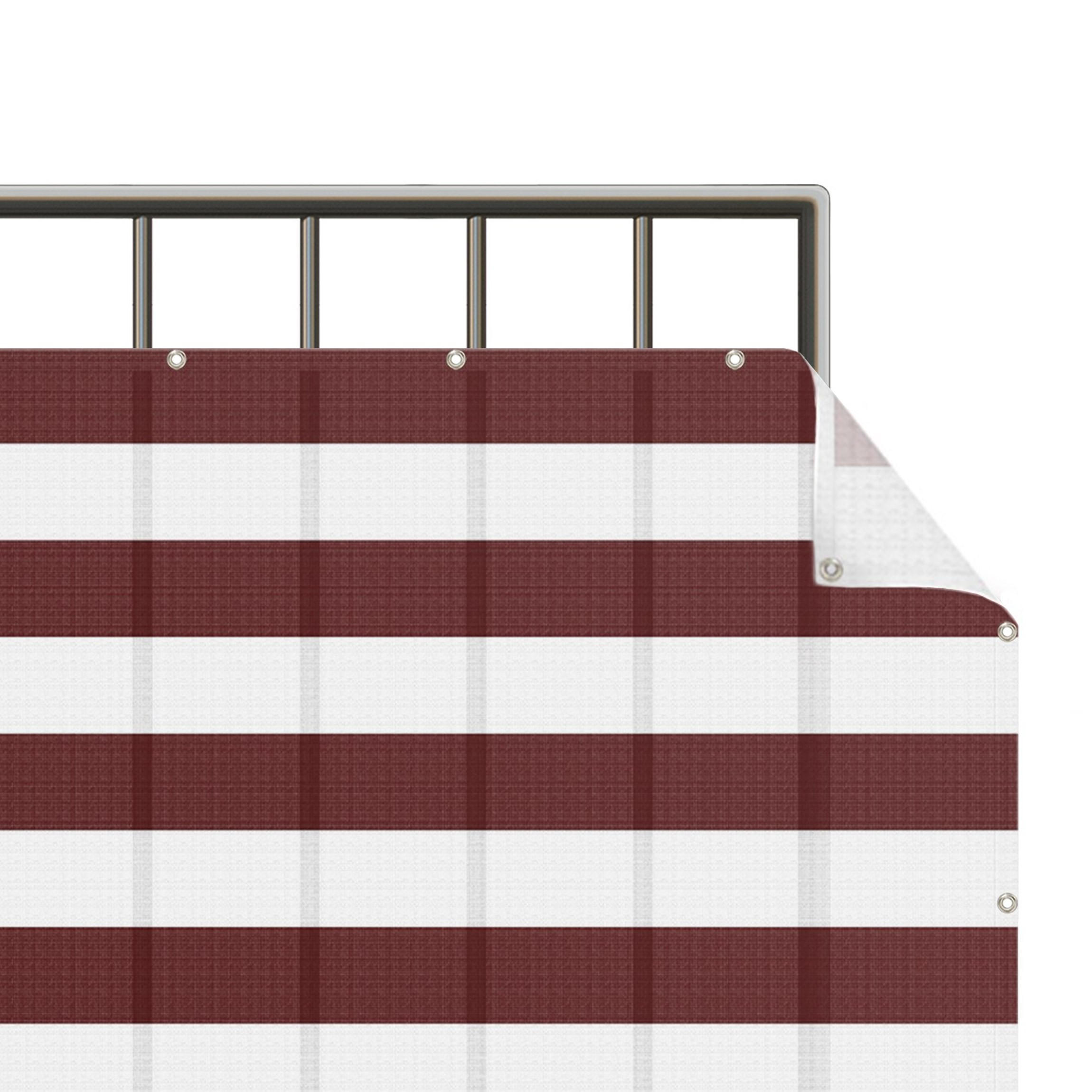 BALKON SICHTSCHUTZ Querstreifen in Dunkel Rot 500/50 cm - Rot, Kunststoff (500/50cm) - Bilderwelten