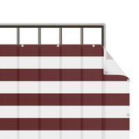 BALKON SICHTSCHUTZ Querstreifen in Dunkel Rot 250/75 cm - Rot, Kunststoff (250/75cm) - Bilderwelten