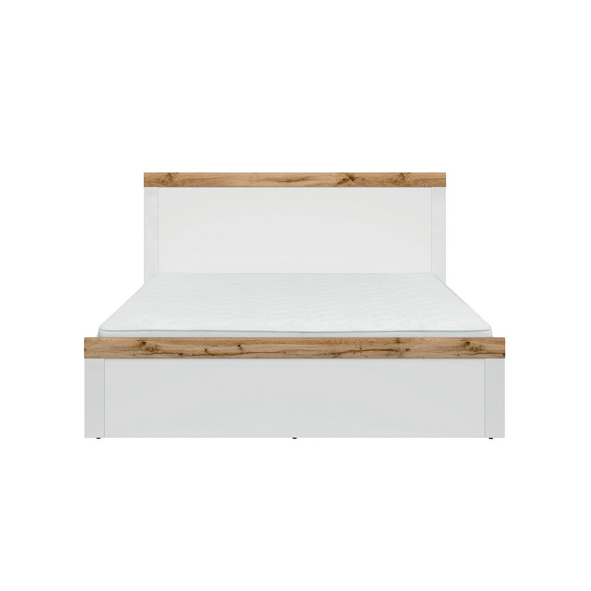 POSTEL 160/200 Hella Bílá a dřevo - bílá, kompozitní dřevo (160/200cm) - Petits-meubles