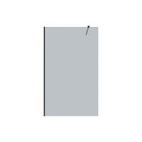 DUSCHWAND - 120 cm x 0.6 cm - Glas - Schwarz MALIKA II - Schwarz, Glas (120/200cm) - Vente-Unique