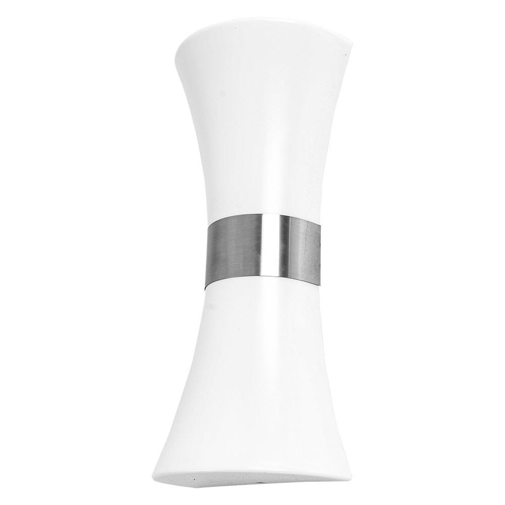 LED AUSSEN-WANDLEUCHTE Santana Weiß Edelstahl - Weiß, Metall (16/35/9.5cm) - Globo Lighting