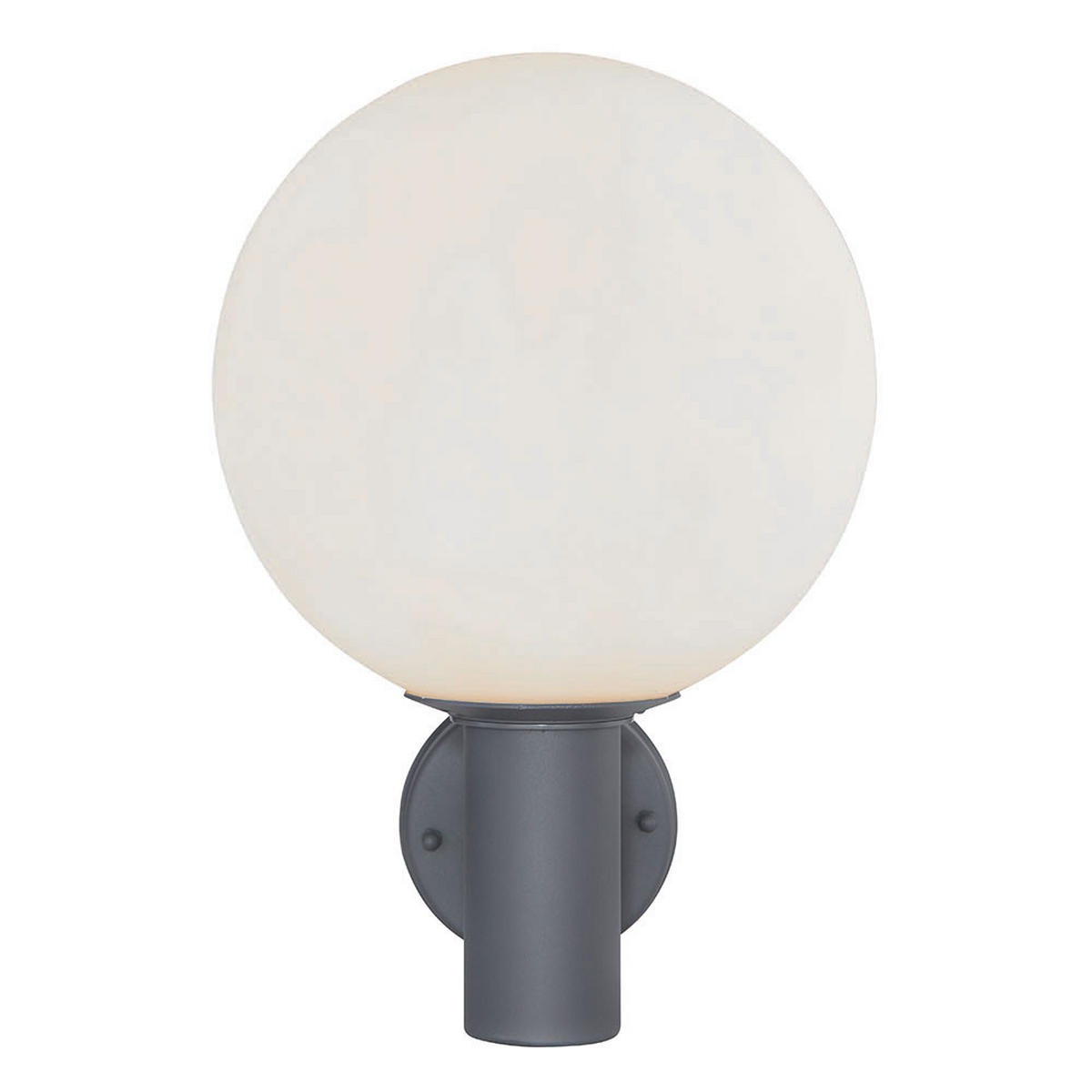 AUSSEN-WANDLEUCHTE Aluminium Anthrazit Glas Weiß - Anthrazit, Glas (25/37/26.5cm) - Globo Lighting