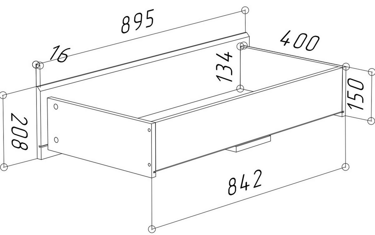 KLEIDERSCHRANK Weiß 90/203/50 - Weiß, Holzwerkstoff (90/203/50cm) - RAUMHIRSCH FURNITURE