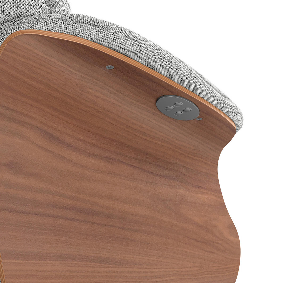 SESSEL - elektrisch verstellbar - Hellgrau/Schwarz, Textil/Metall (83/110/88cm) - home24