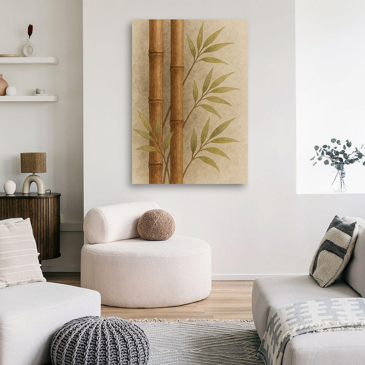 LEINWANDBILD Zen und Orientalisch 70x100cm - Beige, Textil (70/100cm) - Feeby