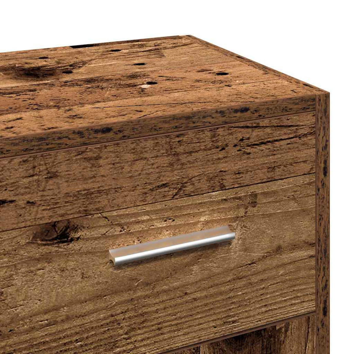 SIDEBOARD Altholz-Optik 91/28/75 Cm Holzwerkstoff - Hellbraun, Holzwerkstoff (28/75/91cm) - vidaXL