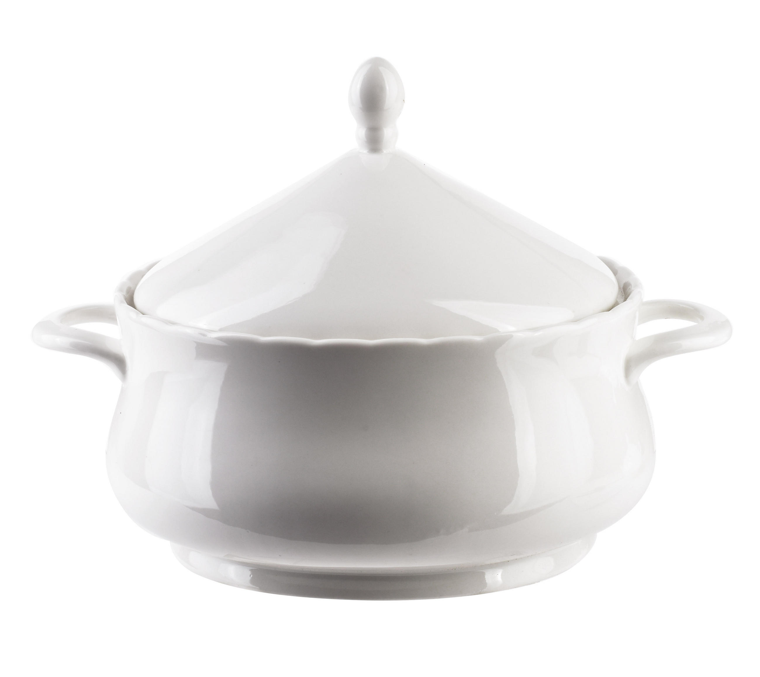 SUPPENTOPF Basic Weiß 28/21/20 cm Keramik - Weiß, Keramik (28cm) - Mondex