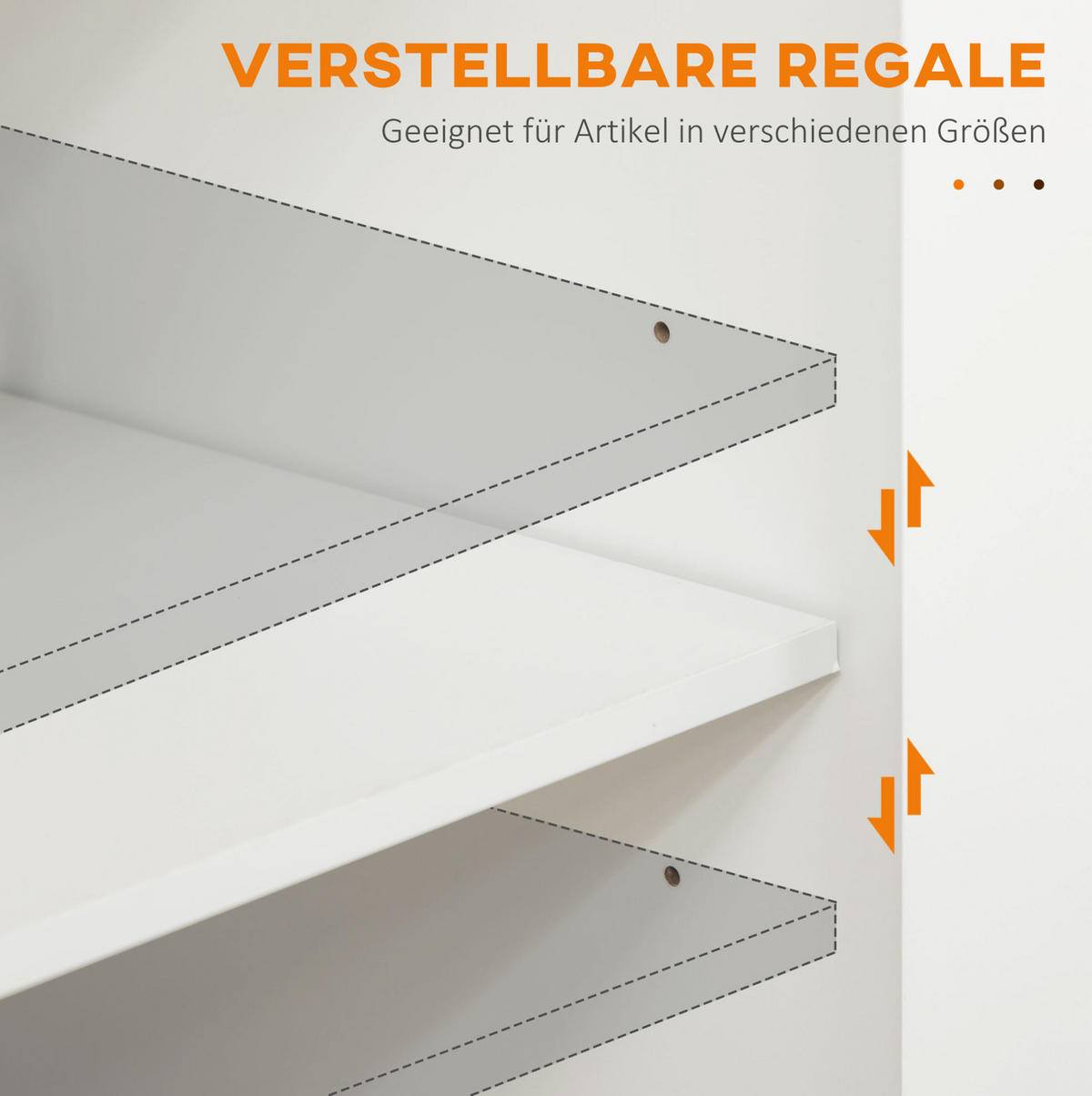 KÜCHENINSEL 109/40/89 cm aus MDF mit verstellbarem Regal Weiß - Weiß, Holzwerkstoff (109/89/40cm) - Modenvie