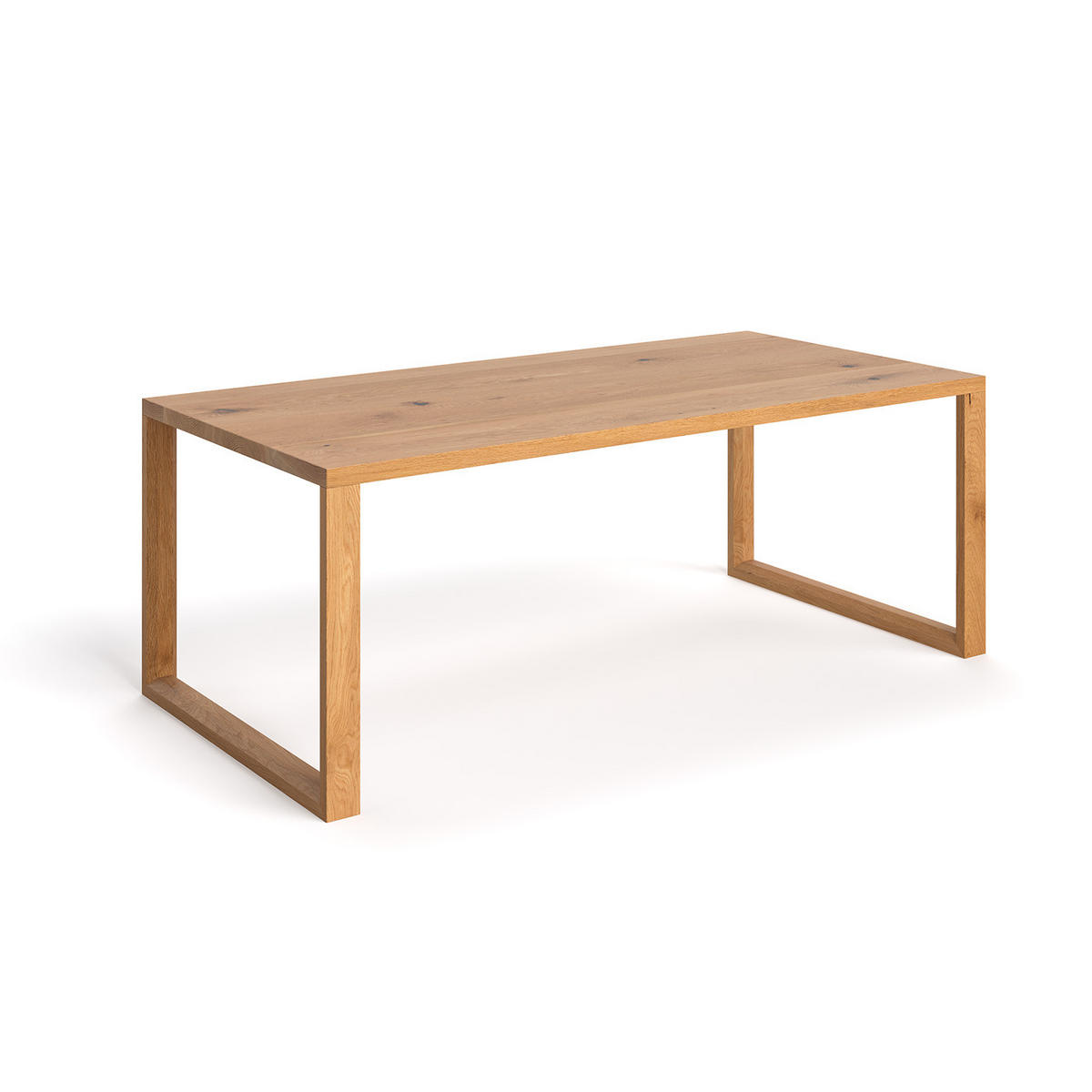 ESSTISCH Stellar aus massivem Eichenholz 220x80 cm - Eichefarben/Braun, Holz (220/80/75cm) - Danzz