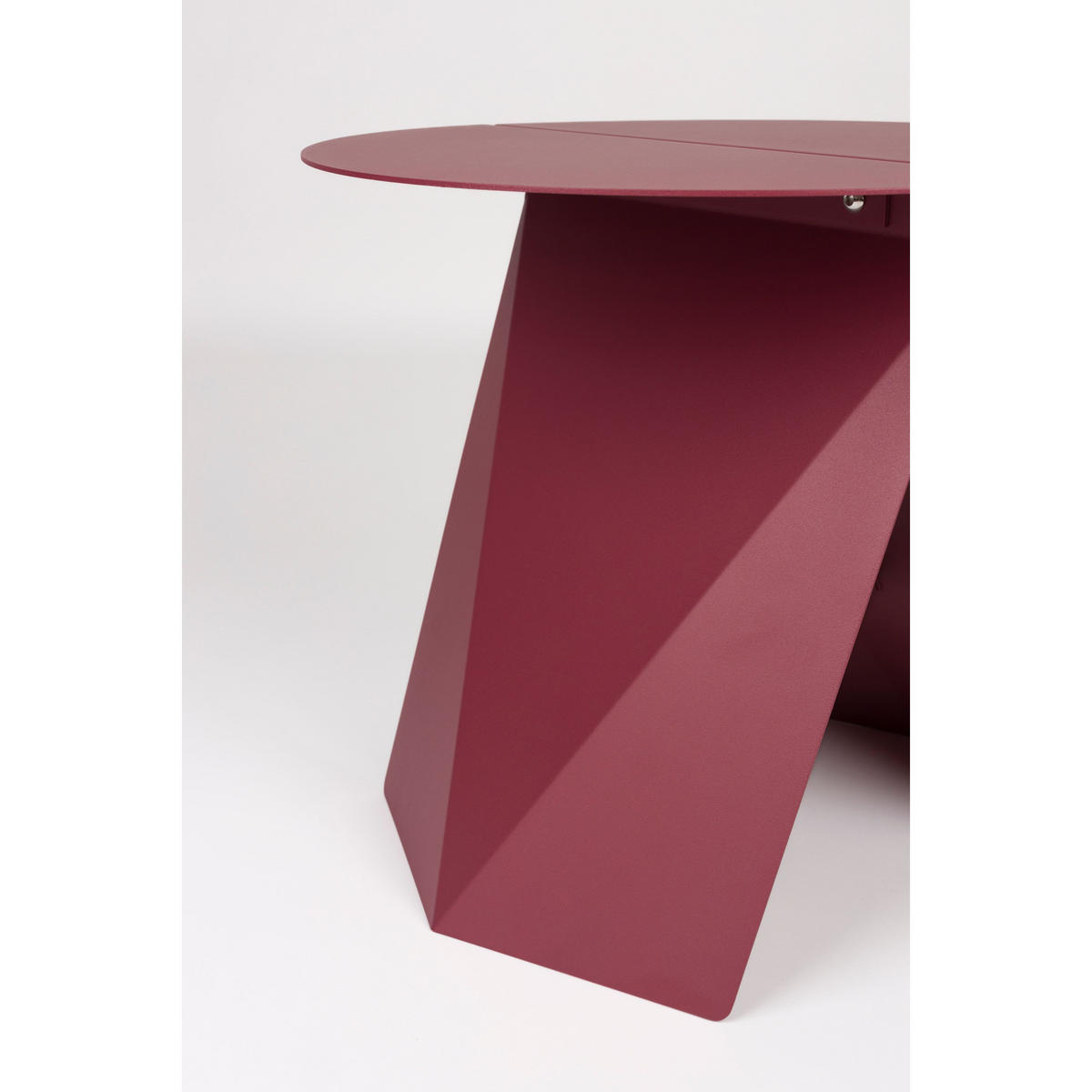 BEISTELLTISCH Foldy Rot - Rot, Metall (45/45.8/40.5cm) - Zuiver