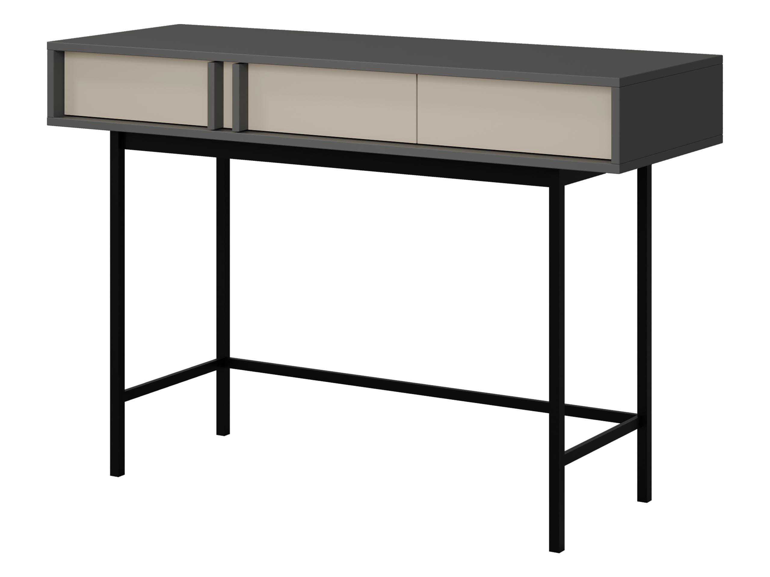 KONSOLENTISCH Alsy AL11 - Anthrazit/Beige, Holzwerkstoff/Kunststoff (43/123/83cm) - MIRJAN24
