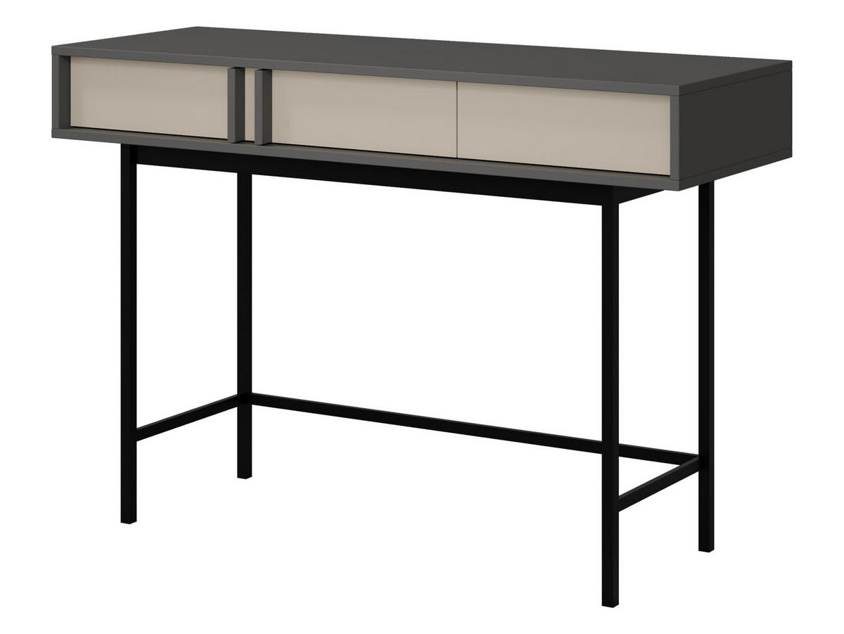 KONSOLENTISCH Alsy AL11 - Anthrazit/Beige, Holzwerkstoff/Kunststoff (43/123/83cm) - MIRJAN24