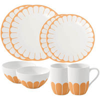 STARTER-SET Fleur Couleur Soleil 8er Set - Gelb, Keramik (1/1/1cm) - Villeroy & Boch