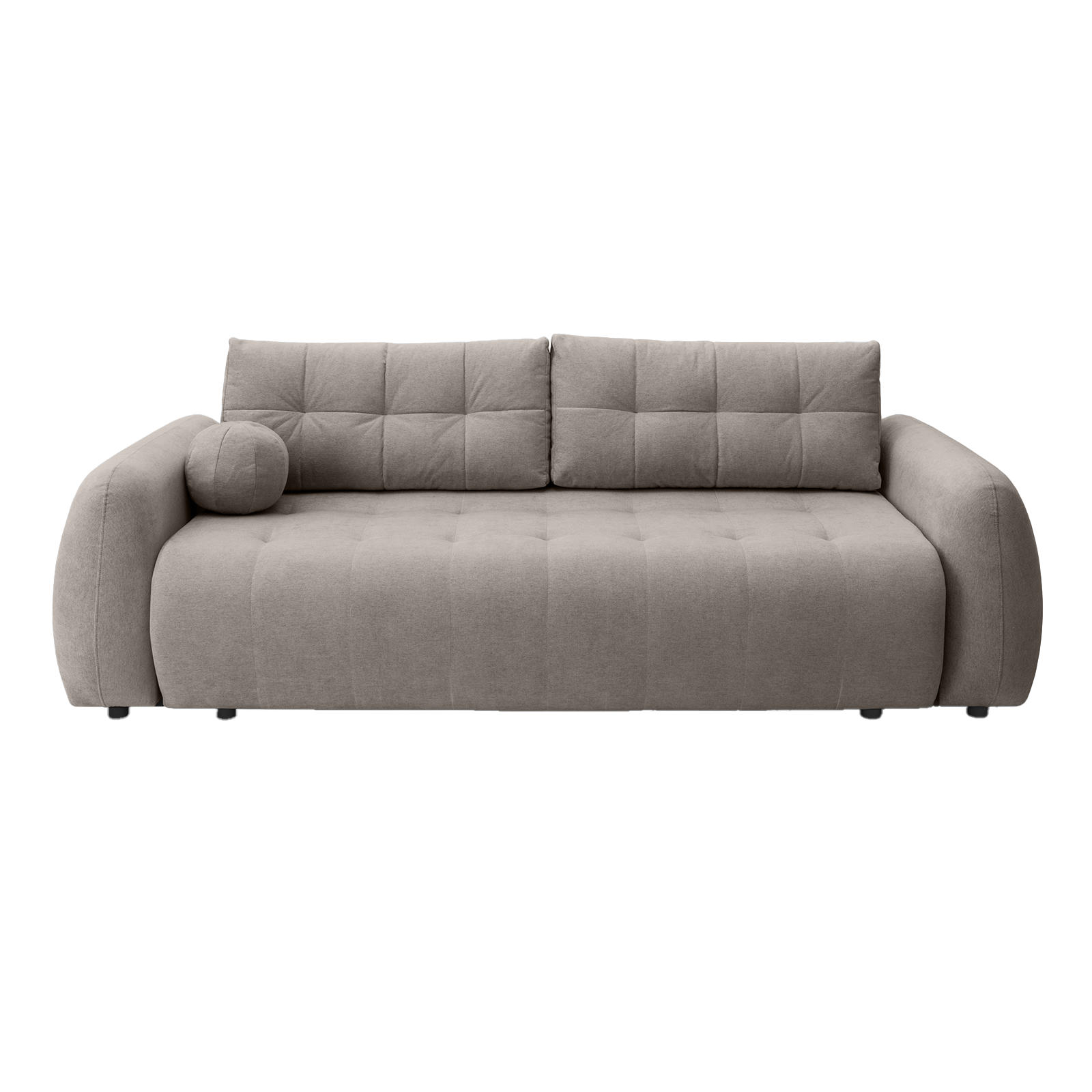 SOFA ARNIS mit Schlaffunktion, Taupe - Taupe, Textil (252/70/105cm) - Fedve