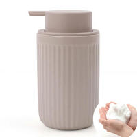 SEIFENSPENDER Keramik 350ml Streifen Khaki - Olivgrün, Keramik (8/14/8cm)