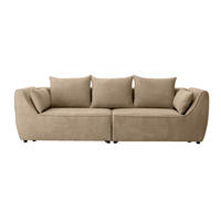 SOFA GRABO mit Schlaffunktion, Beige - Beige, Textil (260/75/145cm) - Fedve
