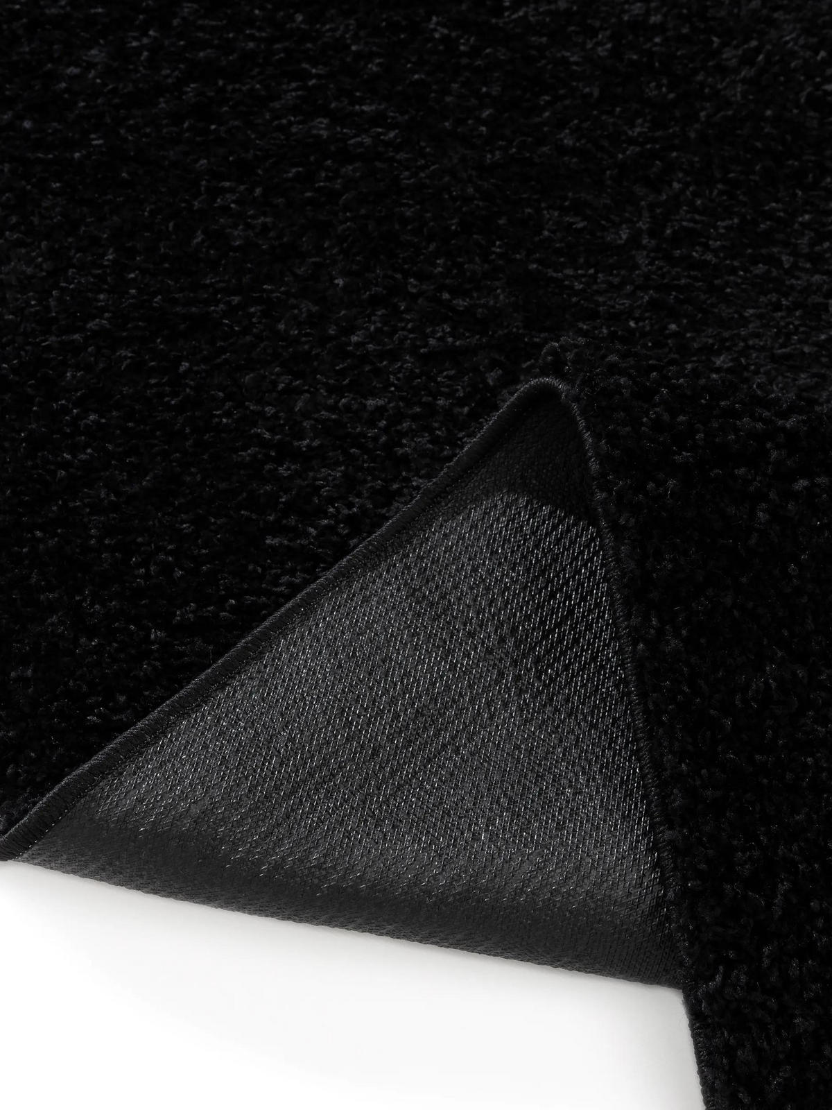 PRALNA kosmata preproga Soho črna 80x150 cm - črna, umetna masa (80/150cm) - benuta