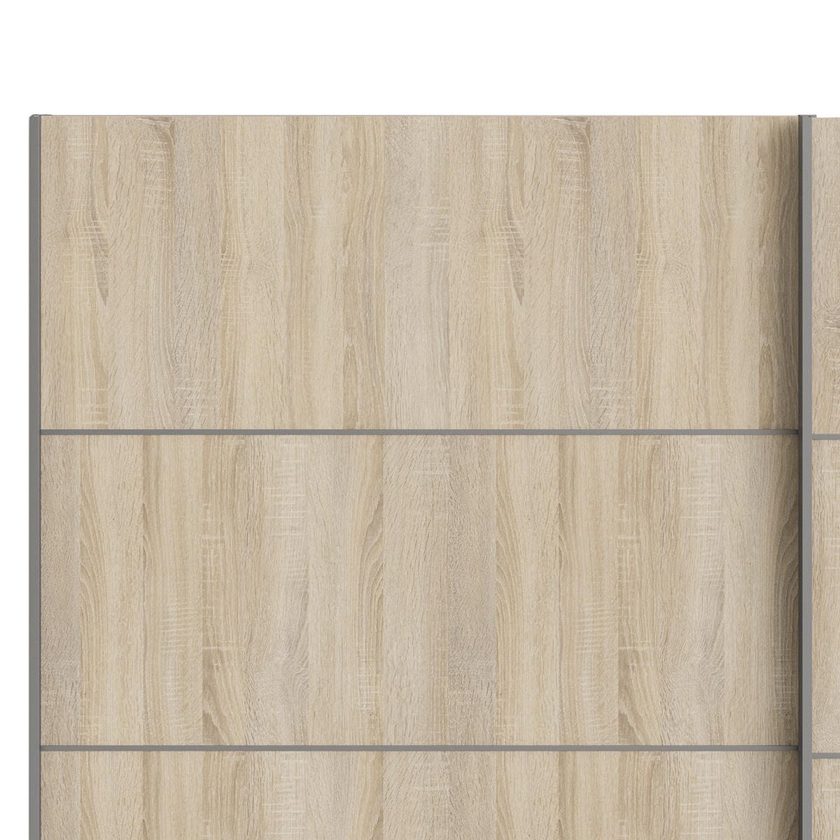 SCHWEBETÜRENSCHRANK Eiche Dekor - Beige, Holzwerkstoff (243/202/64cm) - ebuy24