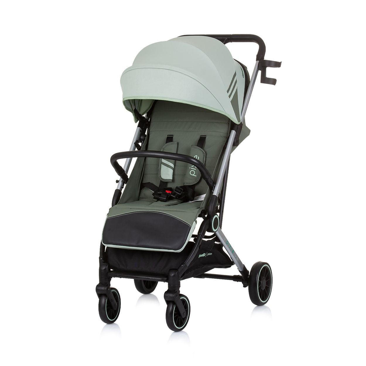 BUGGY Pixie grün zusammenklappbar Getränkehalter Korb 22 kg - Grün, Metall (78/53/104cm) - Chipolino