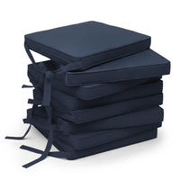 STUHLKISSEN Loft SK 45x40x5cm Dunkelblau (8tlg) - Dunkelblau, Textil (45/40/40cm) - Beautissu 