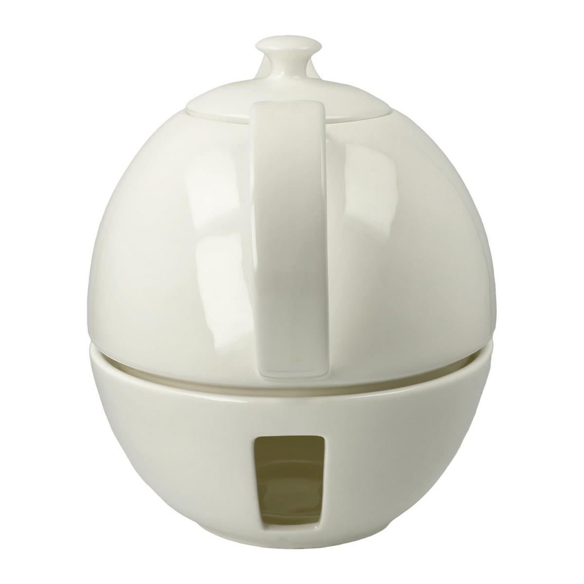 TEEKANNE MIT STÖVCHEN TableWare weiß 1,2 l - Weiß, Keramik (1.2L) - Goebel