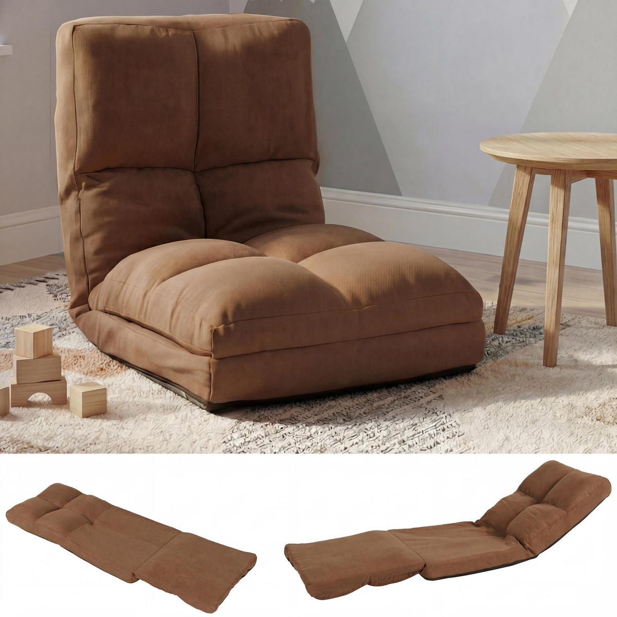 BODENSESSEL Braun - Braun, Textil (54/58/63cm) - MCW