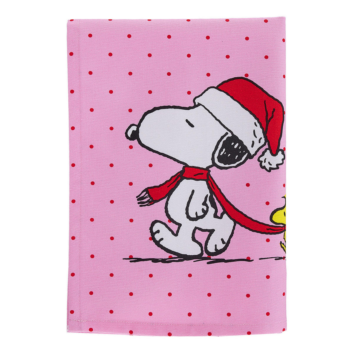 GESCHIRRTUCH Peanuts Punkte - Pink, Textil (38/54cm) - Butlers