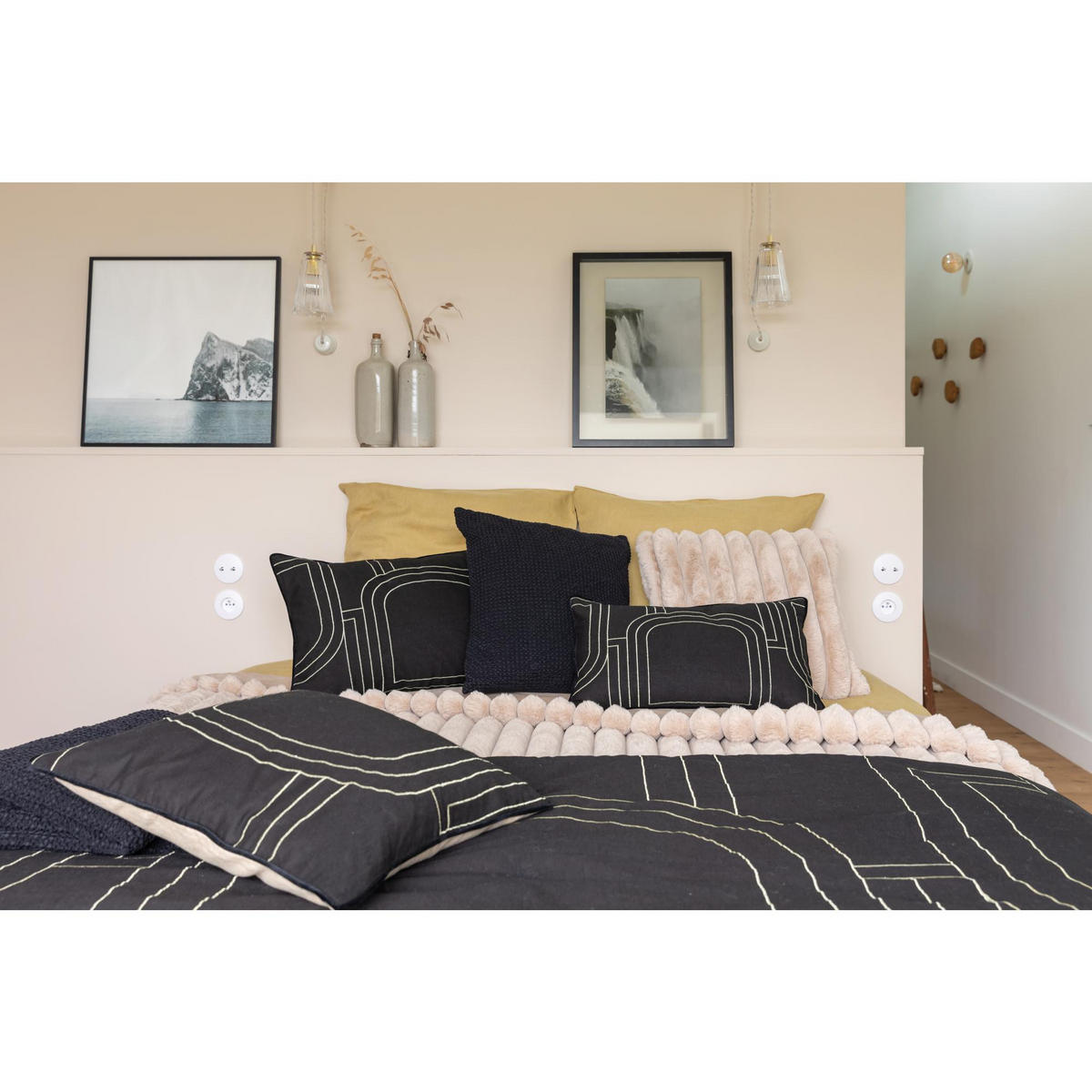 BETTÜBERWURF Alice leinen 240 x 260 cm - Braun, Textil (240/260cm) - Vivaraise