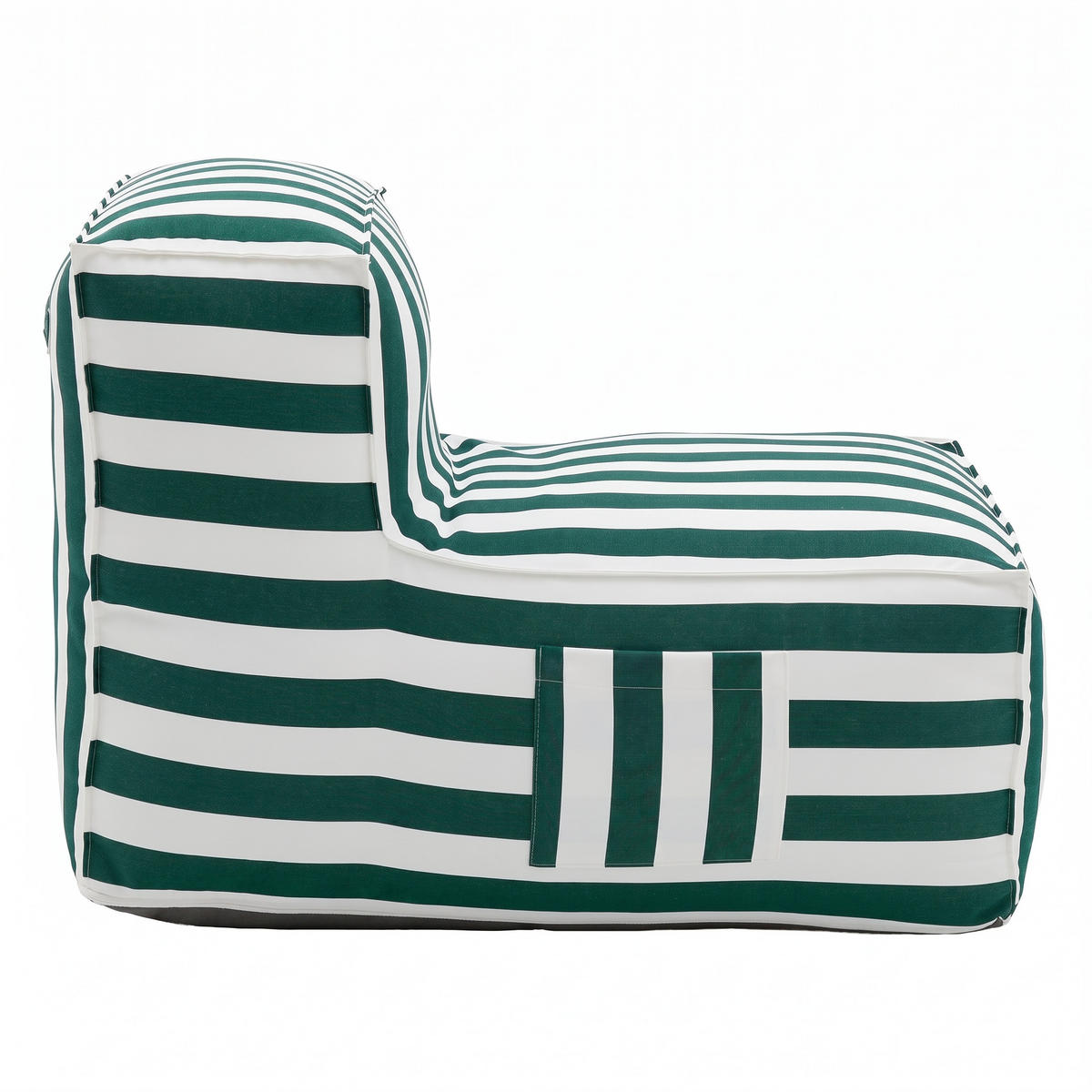 OUTDOOR Sitzsack SOFT mit Rückenlehne für Garten & Terrasse, Grün - Grün, Textil (70/75/100cm) - Muffo