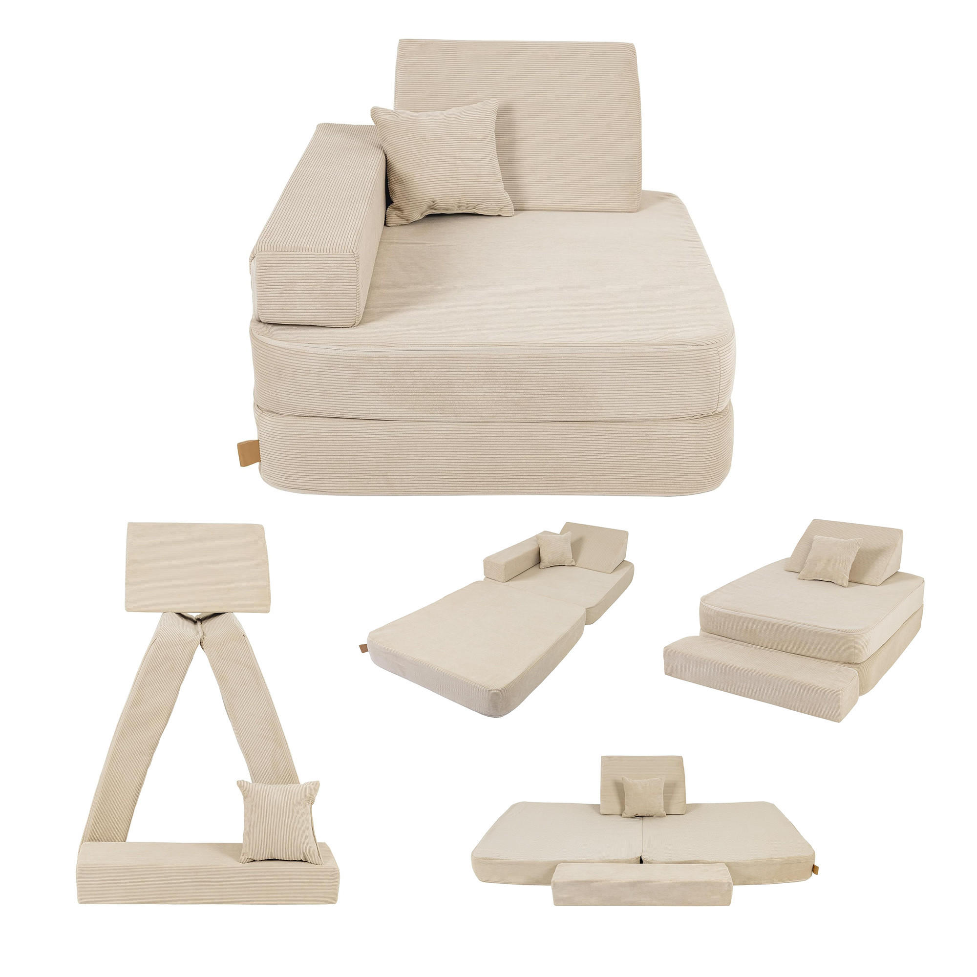 KINDERSESSEL, Angelove, Cordsamt, Beige - Beige, Textil (80/24/80cm)