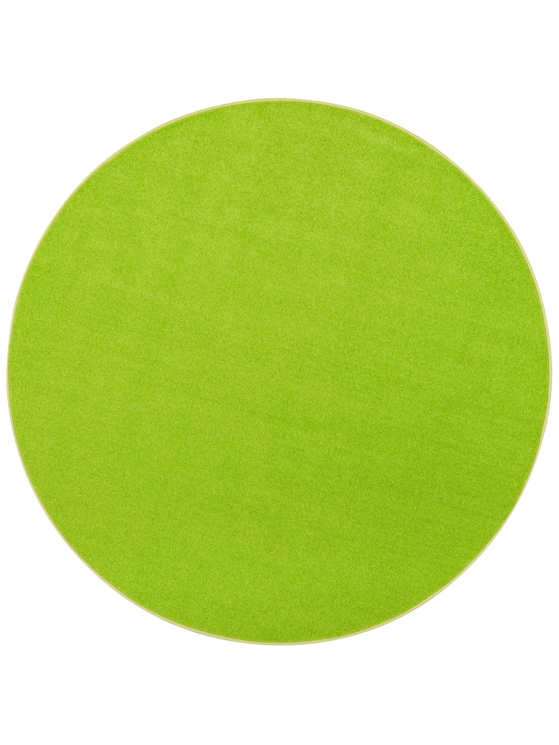 TREND VELOURS TEPPICH JOY RUND - Limette, Textil (200/200cm) - Snapstyle
